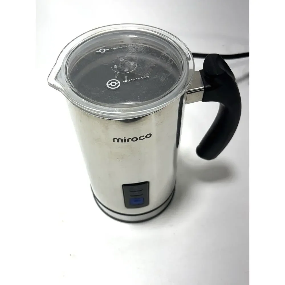 Miroco Electric Milk Frother MI-MF001 Stainless Steel Hot Cold Foam Maker